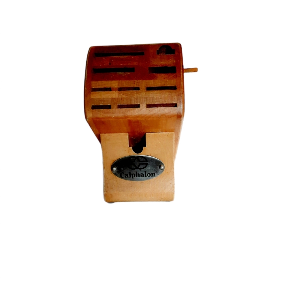 Genuine Calphalon 11 Slots Wooden Knife Block Hold